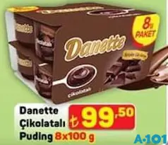 DANETTE ÇİKOLATALI PUDİNG 8X100 G fiyat ve kampanya bilgisi